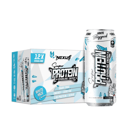 Super Protein Water Energy RTD: White Blizzard (12 Pack)