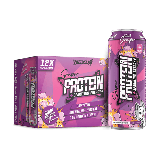 Super Protein Water Energy RTD: Sour Grape (12 Pack)